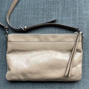 FOSSIL Cross Body Tan Leather Bag 7 X 11 with Dustbag